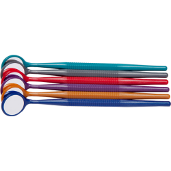 #5 Crystal HD&reg;&nbsp;Mouth Mirror Thin Grip Jewel - 12 Pack - Zirc Dental Products Inc