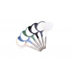 #4 Crystal HD&reg;&nbsp;Resin Mouth Mirror Screw-On Heads Classic - 12 Pack (Cone Socket) - Zirc Dental Products Inc