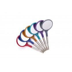 #4 Crystal HD&reg;&nbsp;Resin Mouth Mirror Screw-On Heads Jewel - 12 Pack (Cone Socket) - Zirc Dental Products Inc