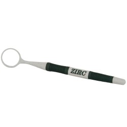 #4 Crystal HD&reg;&nbsp;Mouth Mirror Soft Grip Black/Gray - 12 Pack - Zirc Dental Products Inc