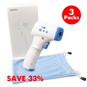 Infrared No-Touch Thermometer Gun with Instant Accuracy Readings – Buy 2, Get 1 FREE! (3-Pack) – Sale25
