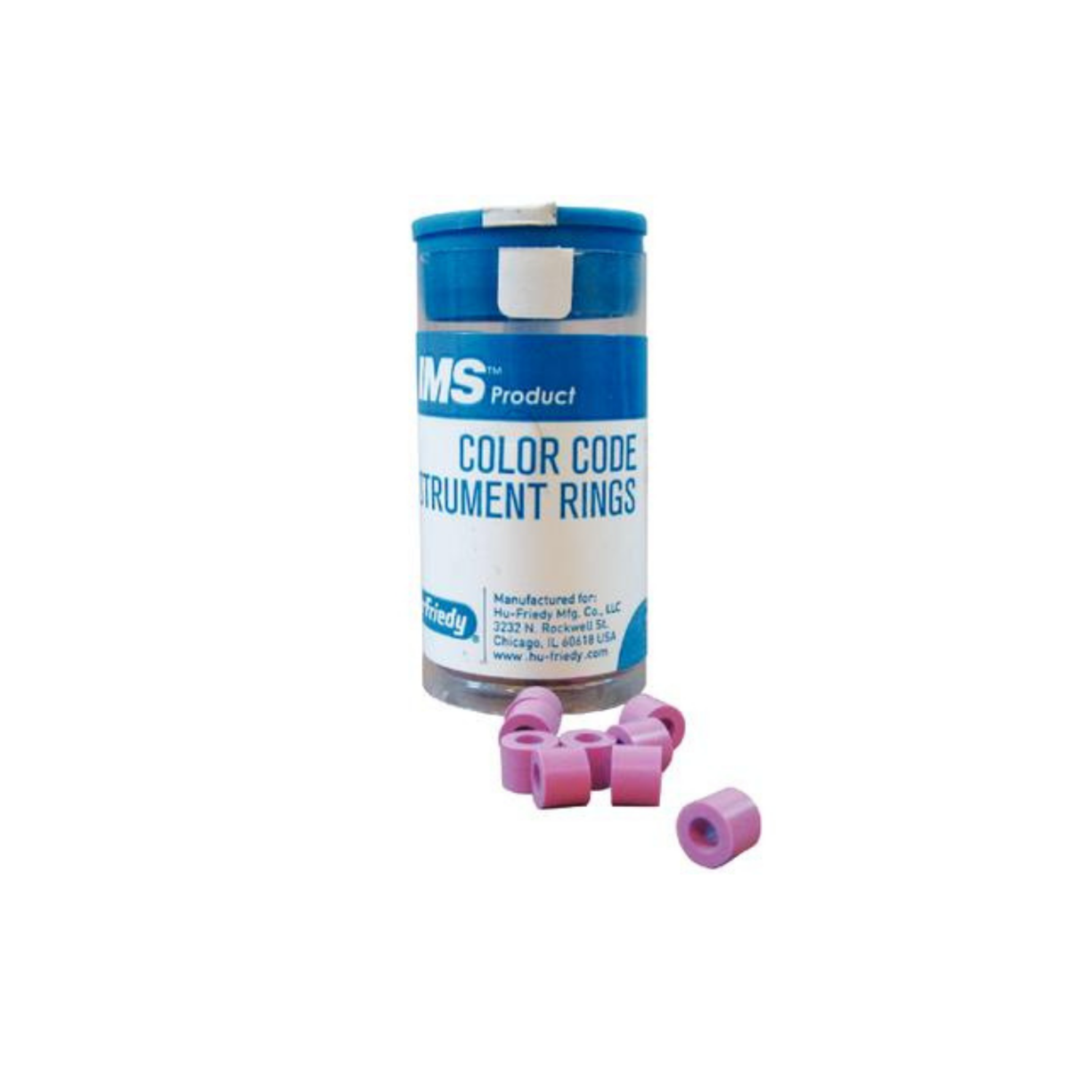 Color Code Instrument Rings Color Code Instrument Rings Regular 50/Pk Pink (33991)