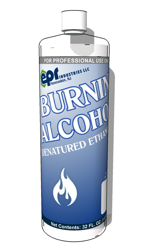 Burning Alcohol, Denatured Gallon (4x1qt) (15599)