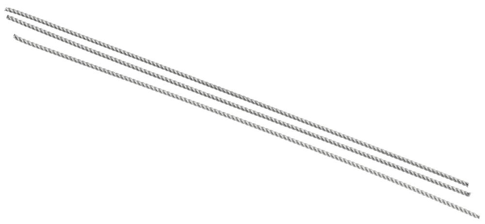 Titanium Retainer Wire, 3-Strand Twisted - 10 Pieces (24859)