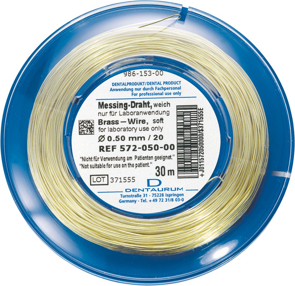 Brass Wire, Ø 0.500.60 mm 1 piece (24427)