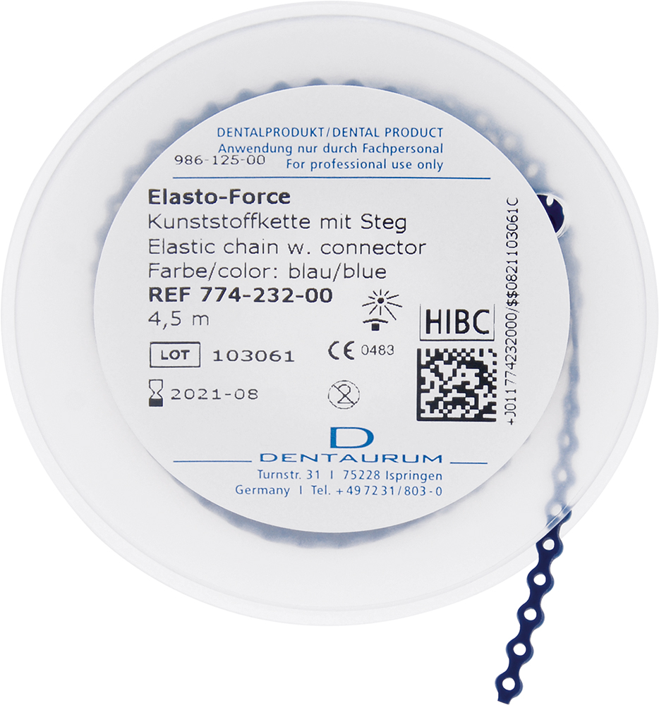 Elasto-Force Plastic Chain With/Without Short Connector - 1 roll (24505)