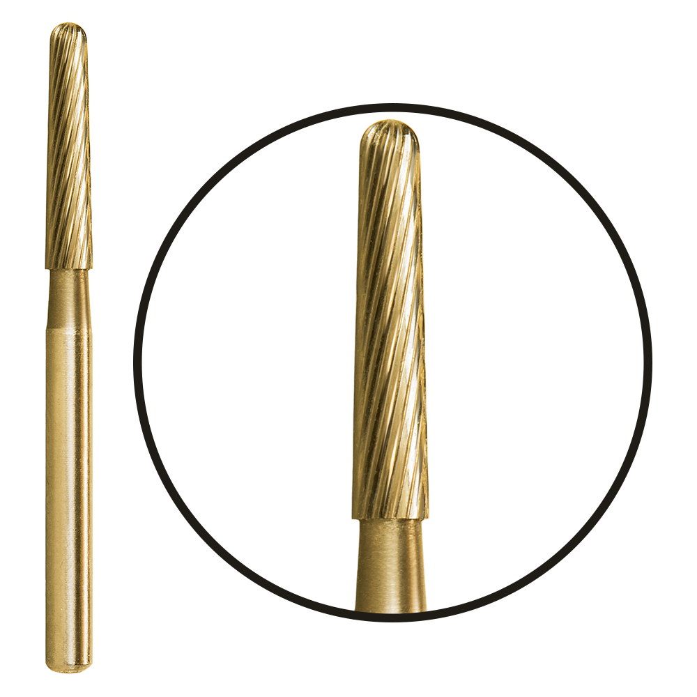 Debonding Carbide Burs 18 Fluted Small, Long, Tapered High Speed