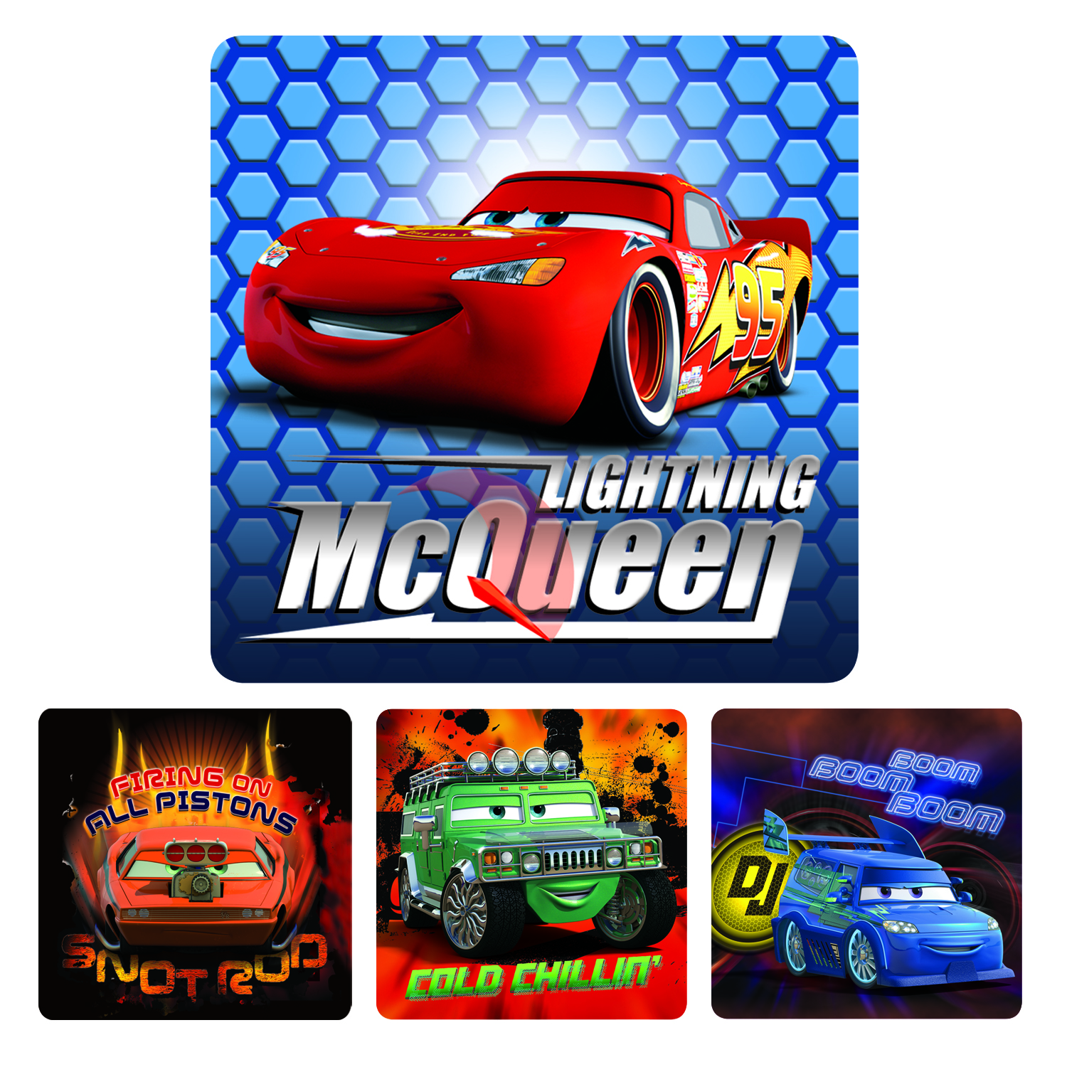 Cars Stickers - 100/roll (27431)