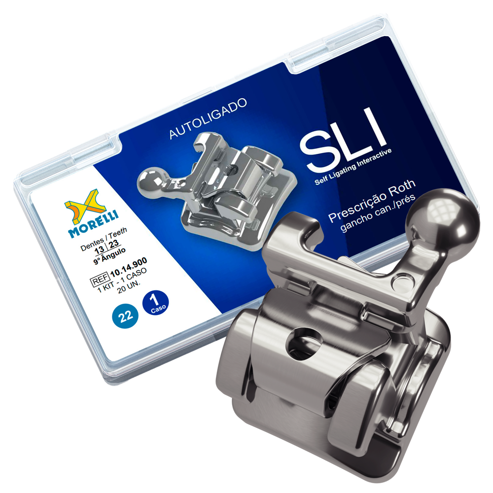 Bracket Interactive Self-Ligating Interactive Stainless Steel .022 Roth Brackets Single ...