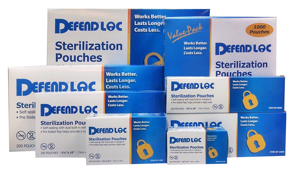 DEFENDLOC Sterilization Pouches - 2.75
